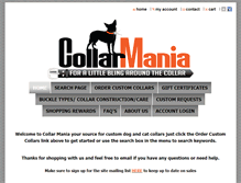 Tablet Screenshot of collarmania.com